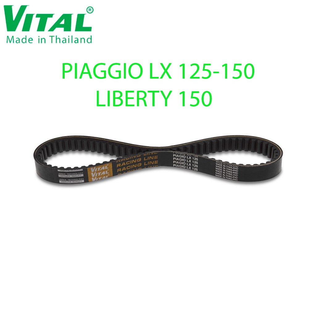 Dây curoa Piago LX, Liberty 150 loại cao cấp, đi trên 40.000km  hiệu VITAL - Dây curoa VITAL cao cấp đi trên 40,000 km