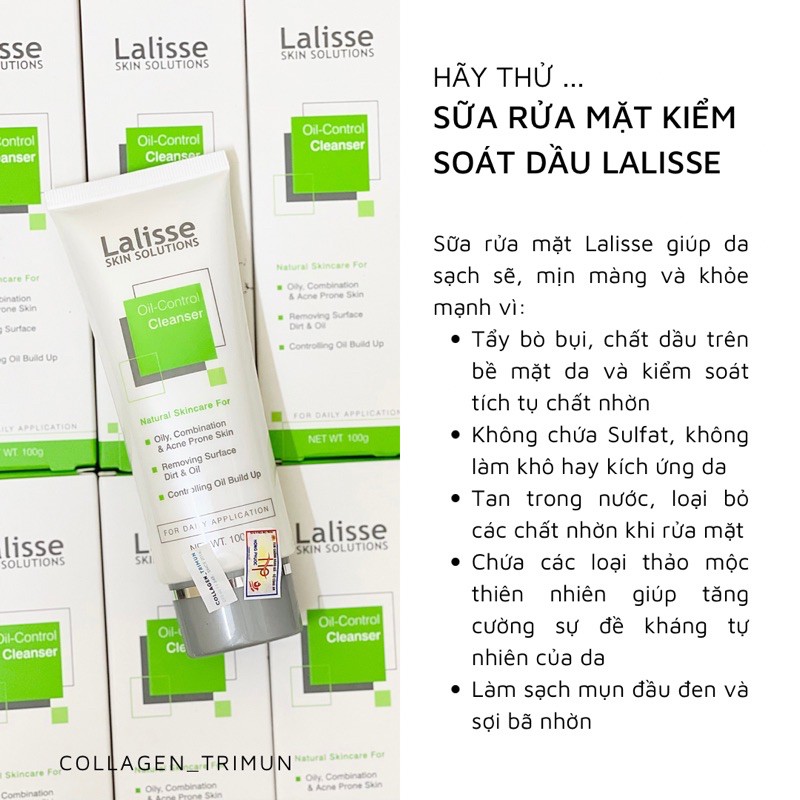 Sữa rửa mặt Lalisse cho da dầu/ mụn 100mL | BigBuy360 - bigbuy360.vn