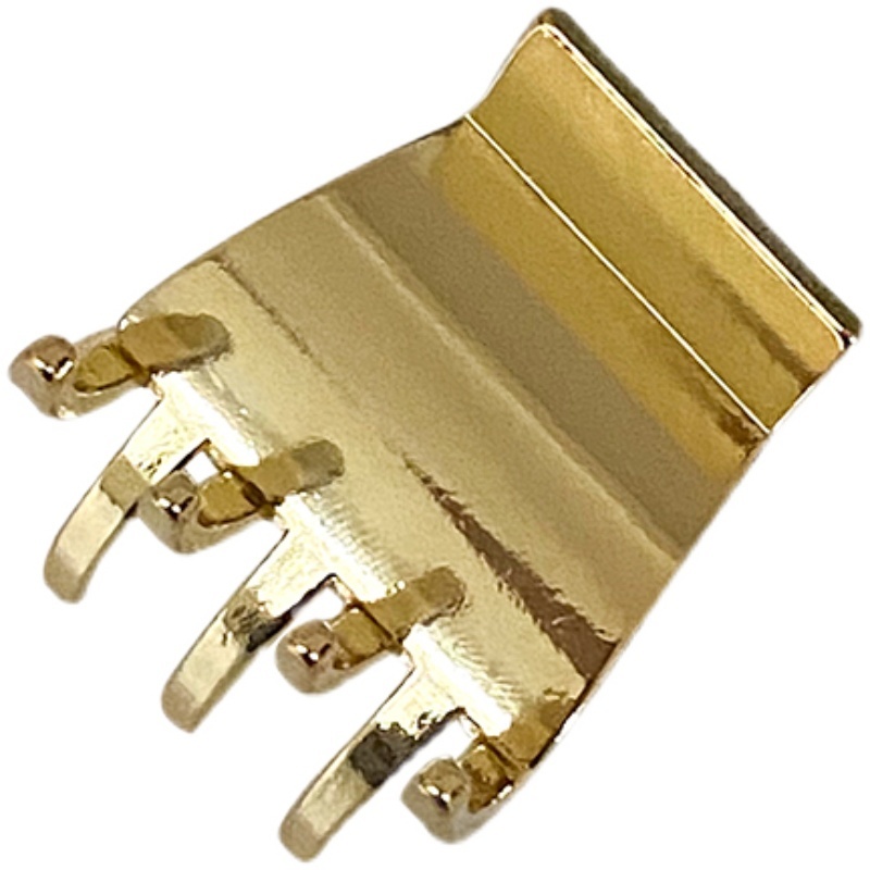 High ponytail hairpin Korean version temperament metal small shark clip hairpin net red new jewelry