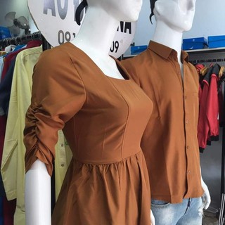 Áo váy sơ mi đôi, đồ đôi ( kèm hình thật và feedback khách)