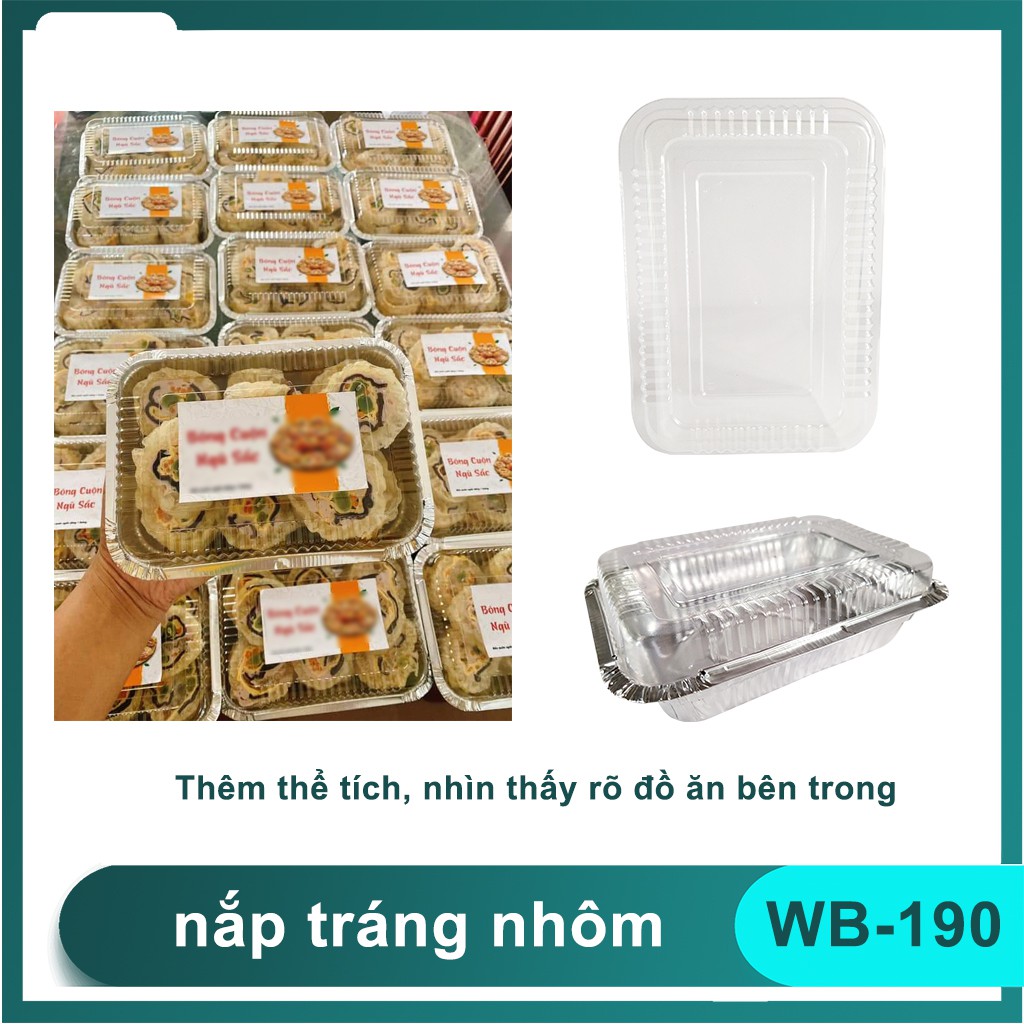 Khay nhôm kèm nắp 650ml | BigBuy360 - bigbuy360.vn