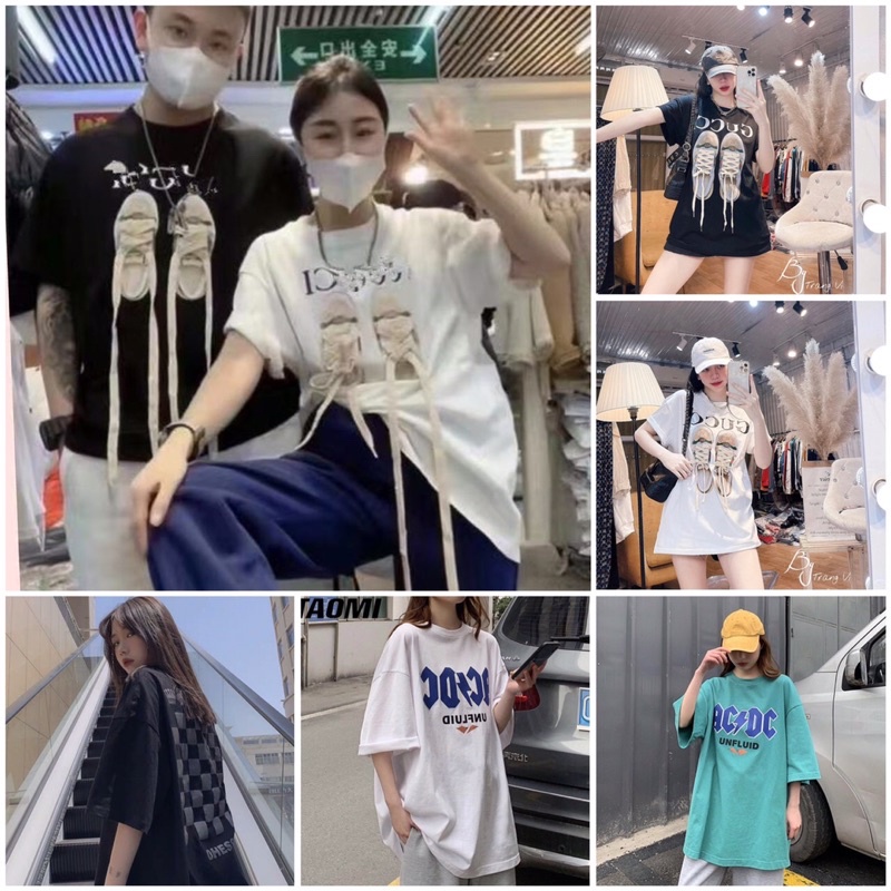 Áo thun unisex tay lỡ  , Áo phông nam nữ form rộng chất cotton mát mịn