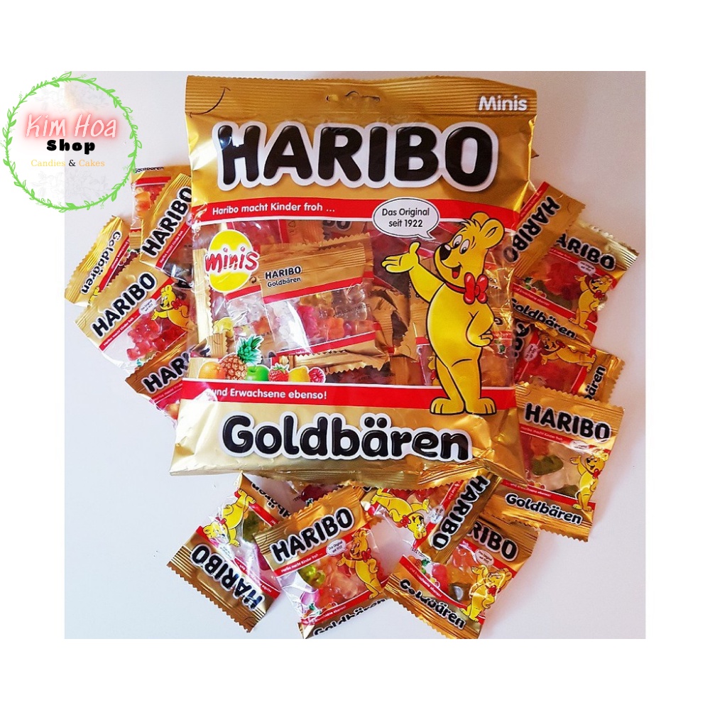 Kẹo Dẻo HARIBO Goldbaren & Roulette hương vị trái cây EU - MADE IN GERMANY