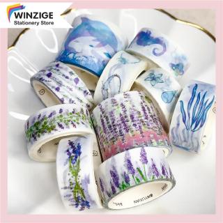 Winzige Bộ 5 cuộn băng keo trang trí xinh xắn Lavender Ocean Masking Tape
