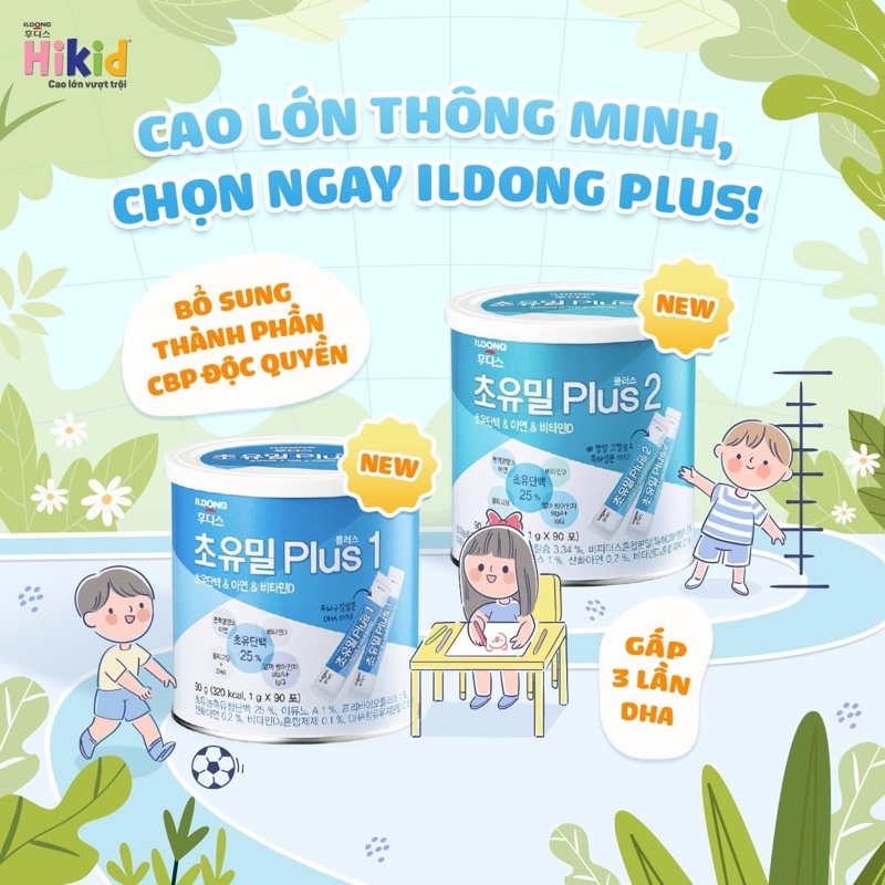 [Date 2023] Sữa non Choyumeal Plus ILDONG số 1,2 chuẩn nội địa Hàn Quốc