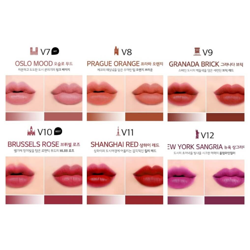 [Đủ Bảng Màu] Son Kem Lì Siêu Mềm Mịn Merzy Another Me The First Velvet Tint