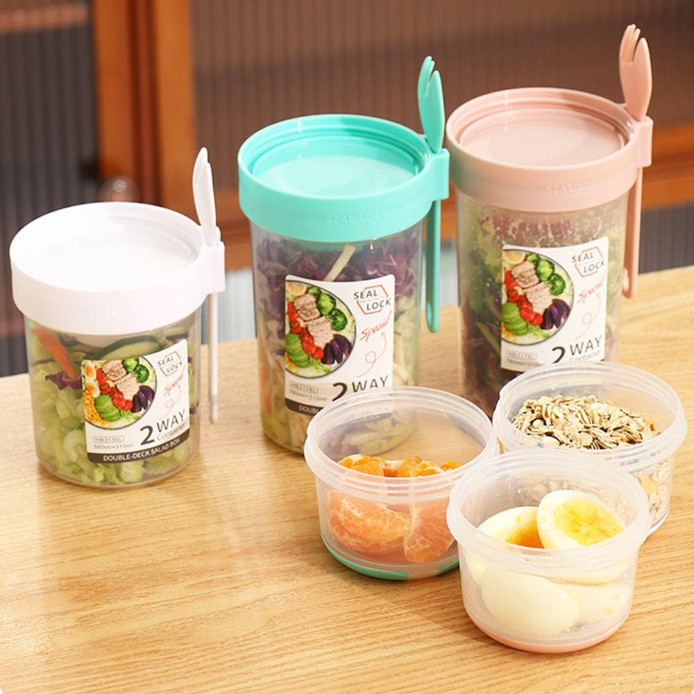 Hộp Đựng Thực Phẩm Hai Tầng Đa Năng Cho Nhà Bếp