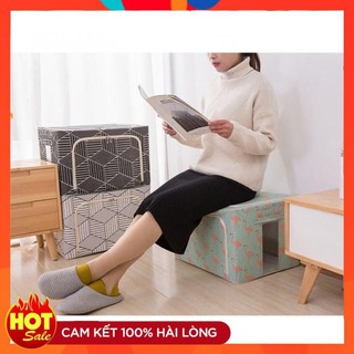 COMBO 2 Túi đựng đồ đa năng có khung sắt  [FREESHIP]