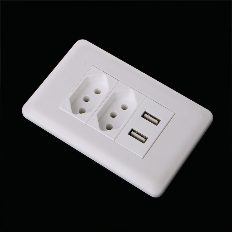 Tường WER 15AỔ Cắm Điện Hai Cổng USB 5V 2V Tiện Dụng