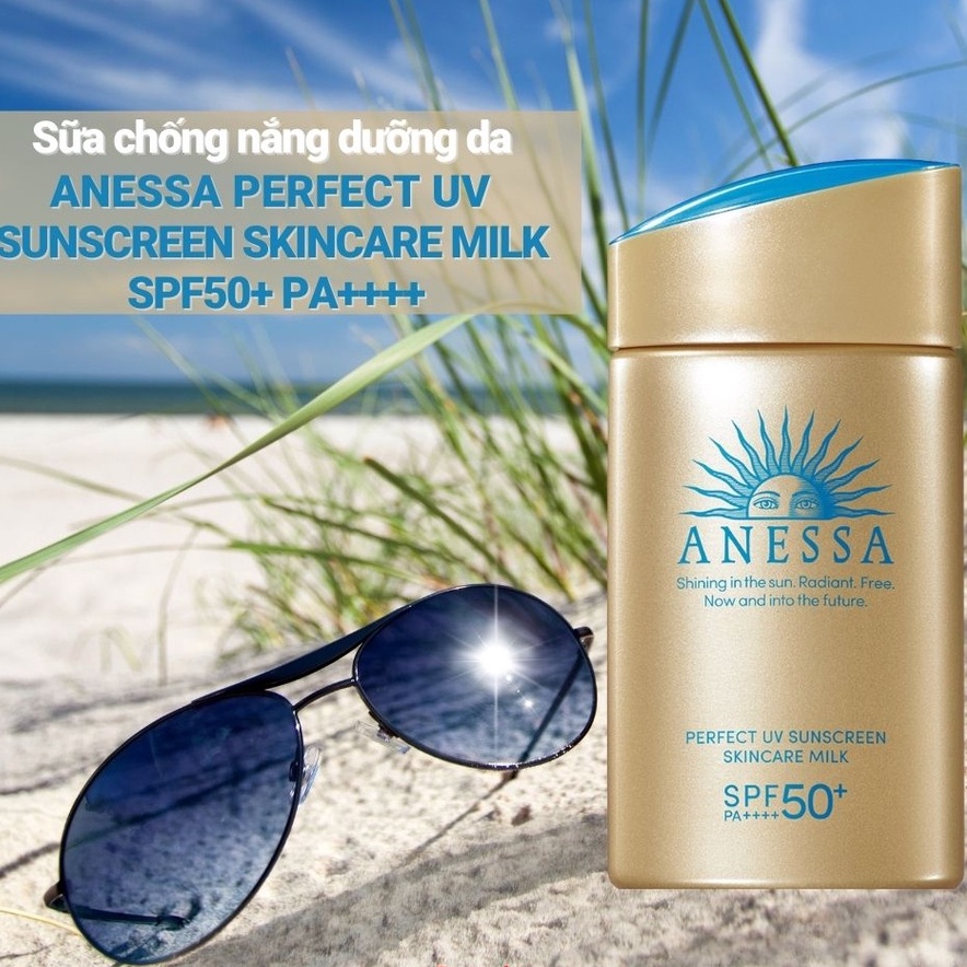 Sữa chống nắng Anessa dưỡng da kiềm dầu Perfect UV Sunscreen Skincare Milk 20ml - 60ml (Mẫu mới 2022)