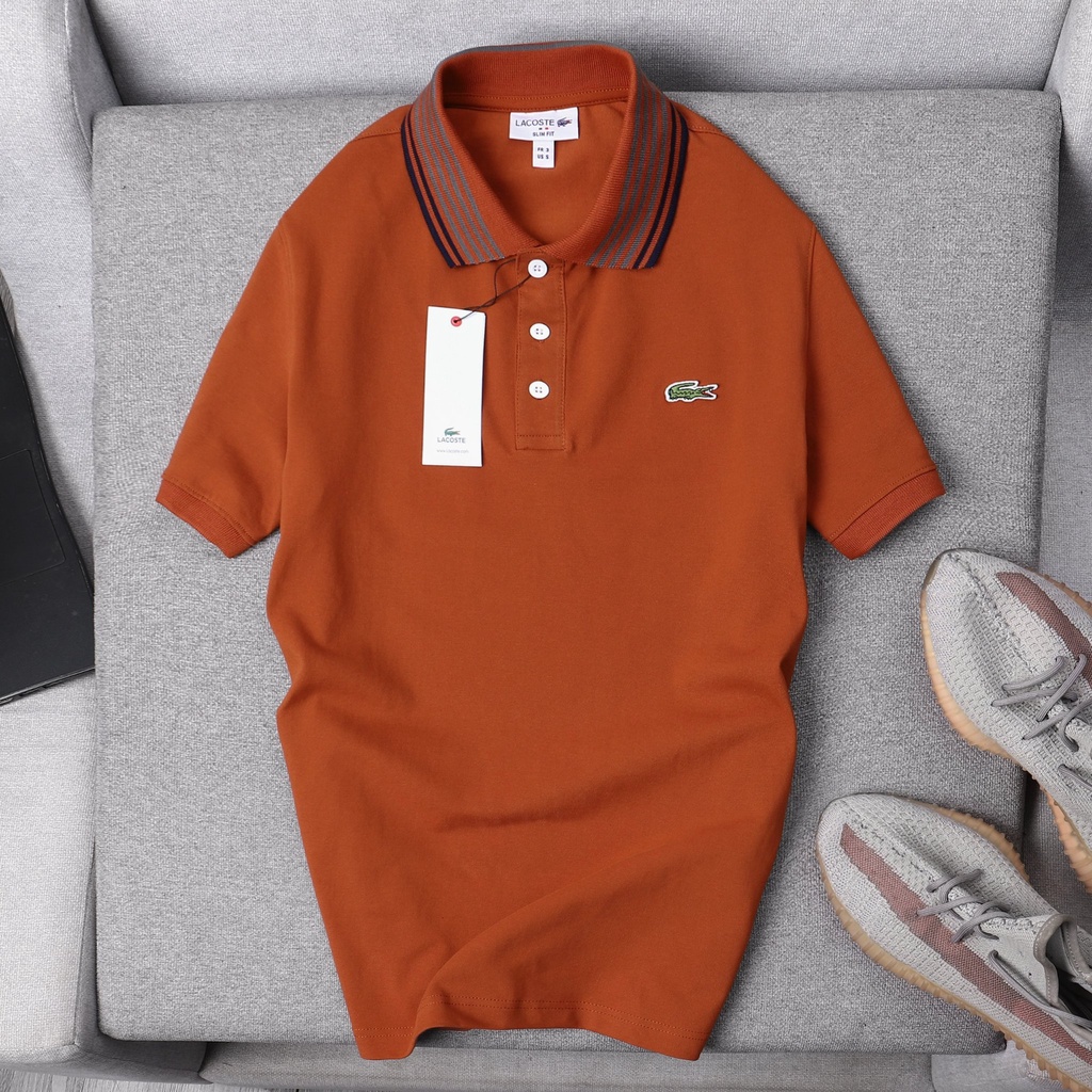 Aó polo nam LCST cổ 3 khuy,Form Slimfit,vải cotton cá sấu dư xịn co dãn 4 chiều,thấm hút mồ hôi,Hàng VNXK TH092