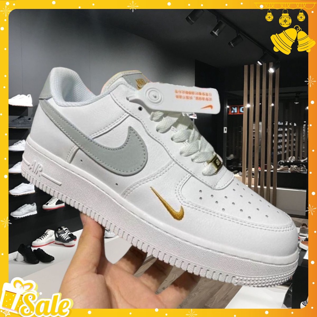 Giày thể thao Sneaker Af1 phản quang vệt vàng, thời trang 2022