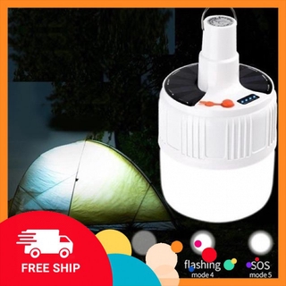 Đèn Led Năng Lượng Mặt Trời, Có Kèm Sạc Tích Điện Nhiều Chế Độ Sáng Khác Nhau, Kèm Điều Kiển Từ Xa, Bảo Hành 6 Tháng