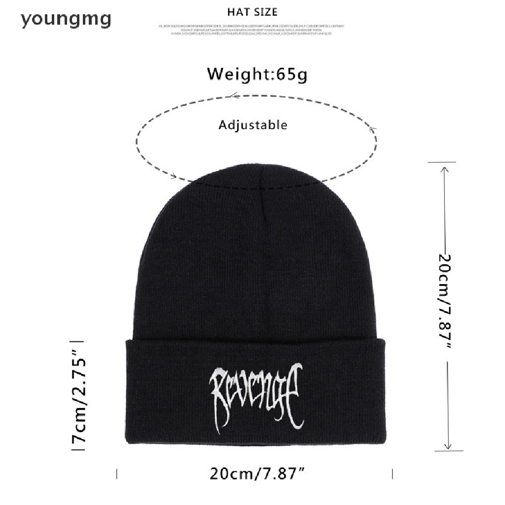 Mũ Len Beanie Màu Đen In Chữ you Xxx Revenge Thời Trang Mùa Đông Cho Nam