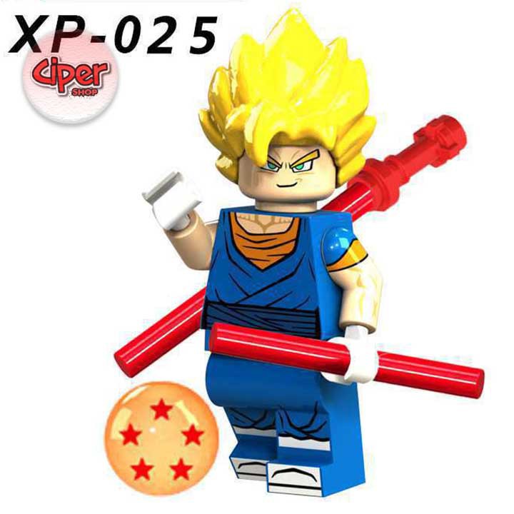 Bộ 6 nhân vật lắp ráp Dragon Ball - XP021 - mô hình lắp ráp Dragon Ball