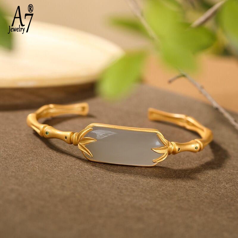 Vòng Tay Bạc 925 Đính Đá Kiểu Dáng Cổ Điển Thời Trang Cho Nữ