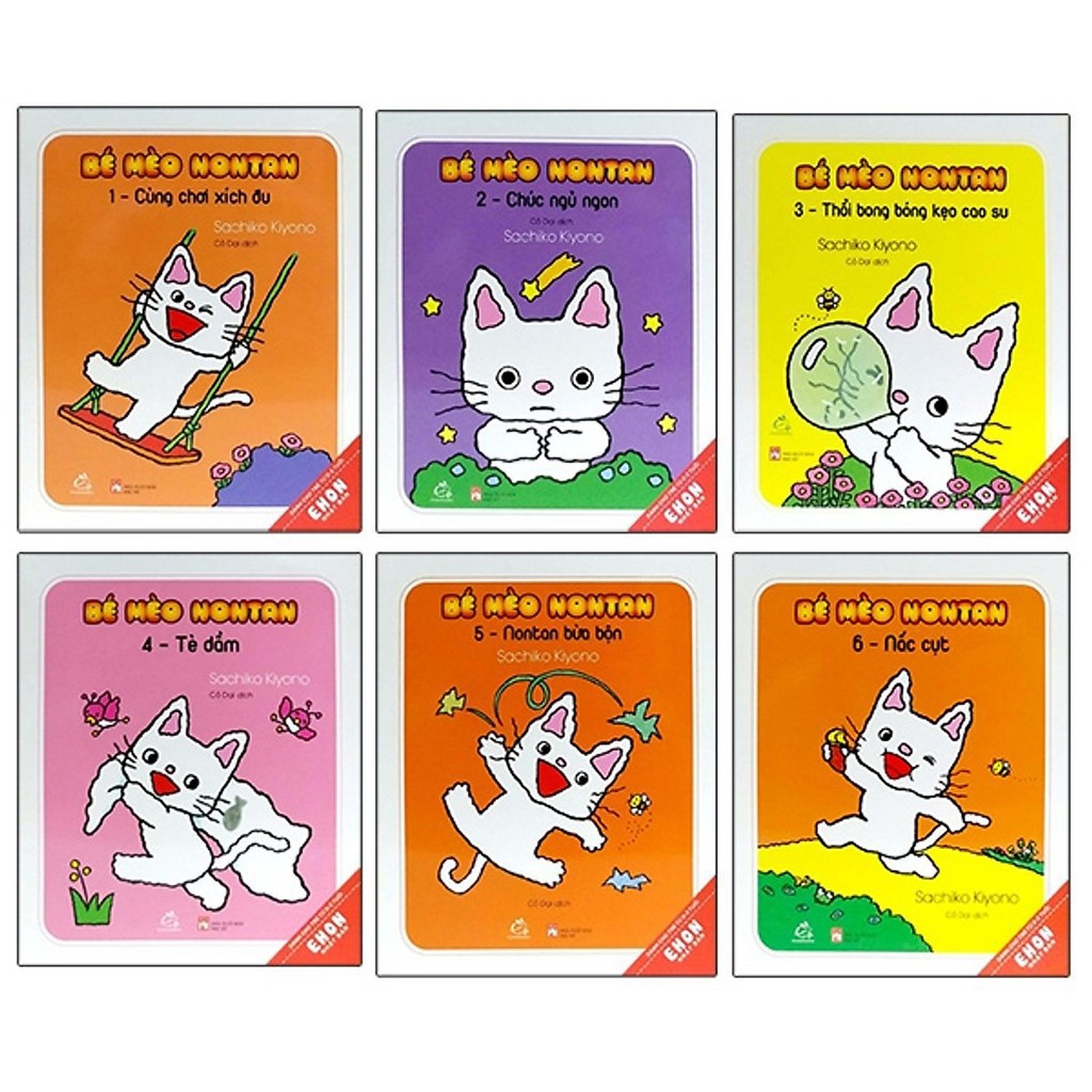 Sách - Combo Ehon Bé Mèo Nontan ( 6 Tập )