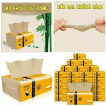 [ĐƯỢC MUA 10] (Siêu Dai) Bịch Khăn Giấy Ăn Gấu Trúc Sipiao 3 Lớp Chống Ẩm gói 300 Tờ Không Chất Tẩy Trắng