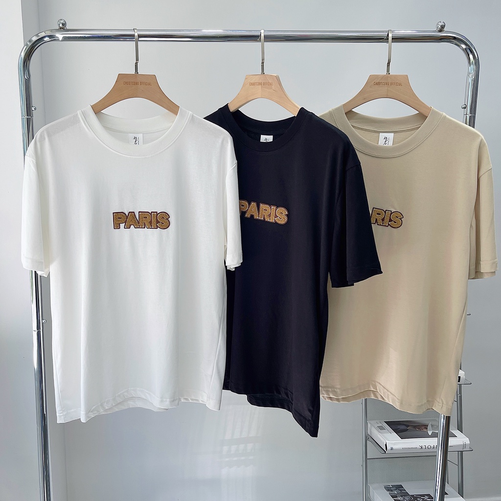 Áo Thun In Chữ Paris CHUOTCONG T292