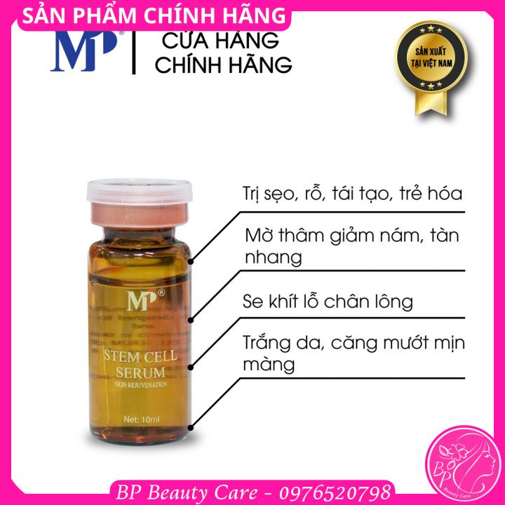 Serum tế bào gốc MP1 EGF Stem Cell Serum trợ thủ sắc đẹp, thúc đẩy tổng hợp DNA tăng sinh tế bào mới, tái tạo da