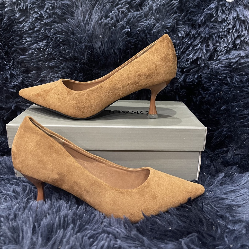 giày cao gót da lộn 5cm- 8860