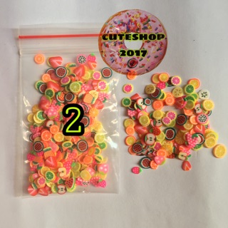 nail đất sét cắt sẵn làm slime, trang trí móng