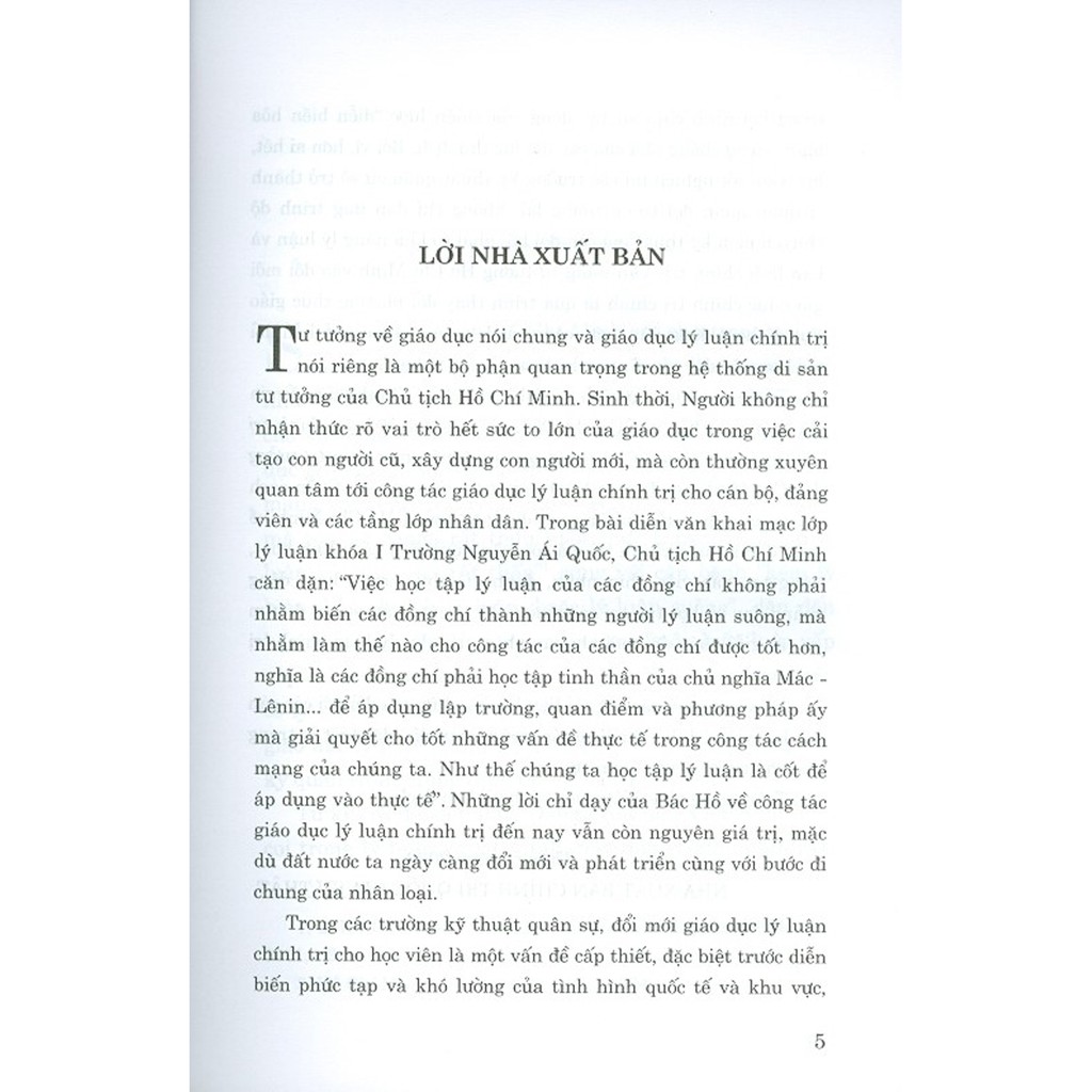 Sách - Đổi Mới Giáo Dục Lý Luận Chính Trị Cho Học Viên Sĩ Quan Kỹ Thuật Quân Sự Hiện Nay Theo Tư Tưởng Hồ Chí Minh | BigBuy360 - bigbuy360.vn