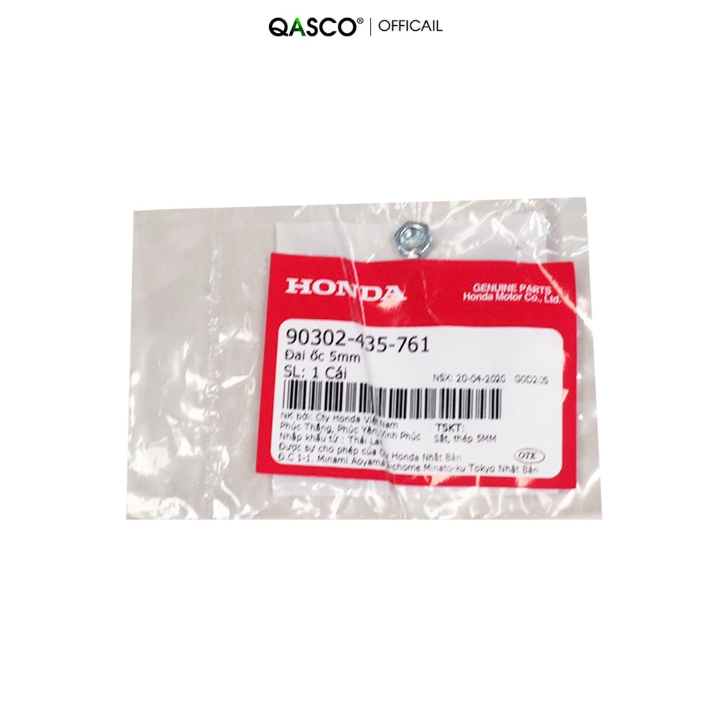 Đai ốc HONDA nhiều dòng xe 5mm  QA(90302435761) _( 360)