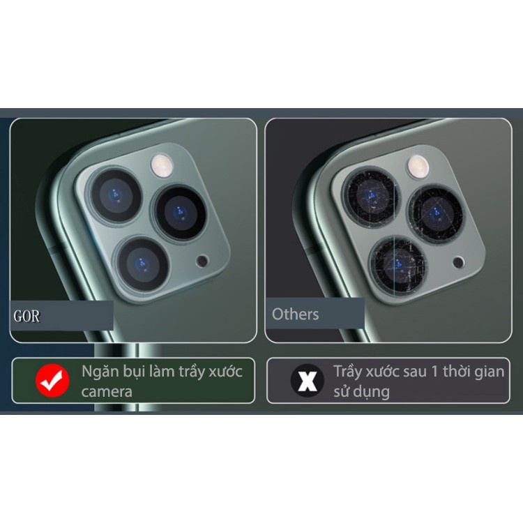[Freeship50k]  Kính cường lưc camera iPhone 11/ iPhone11 Pro/ iPhone 11 Pro Max -Full cam và Mắt Cam [saleoff]