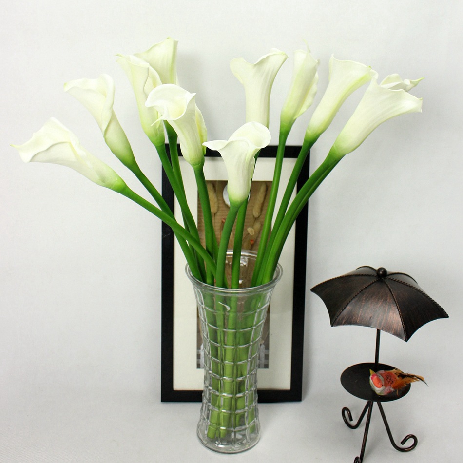 Bó Hoa Lily Giả Cao Cấp Calla 63cm Dùng Để Trang Trí Bàn