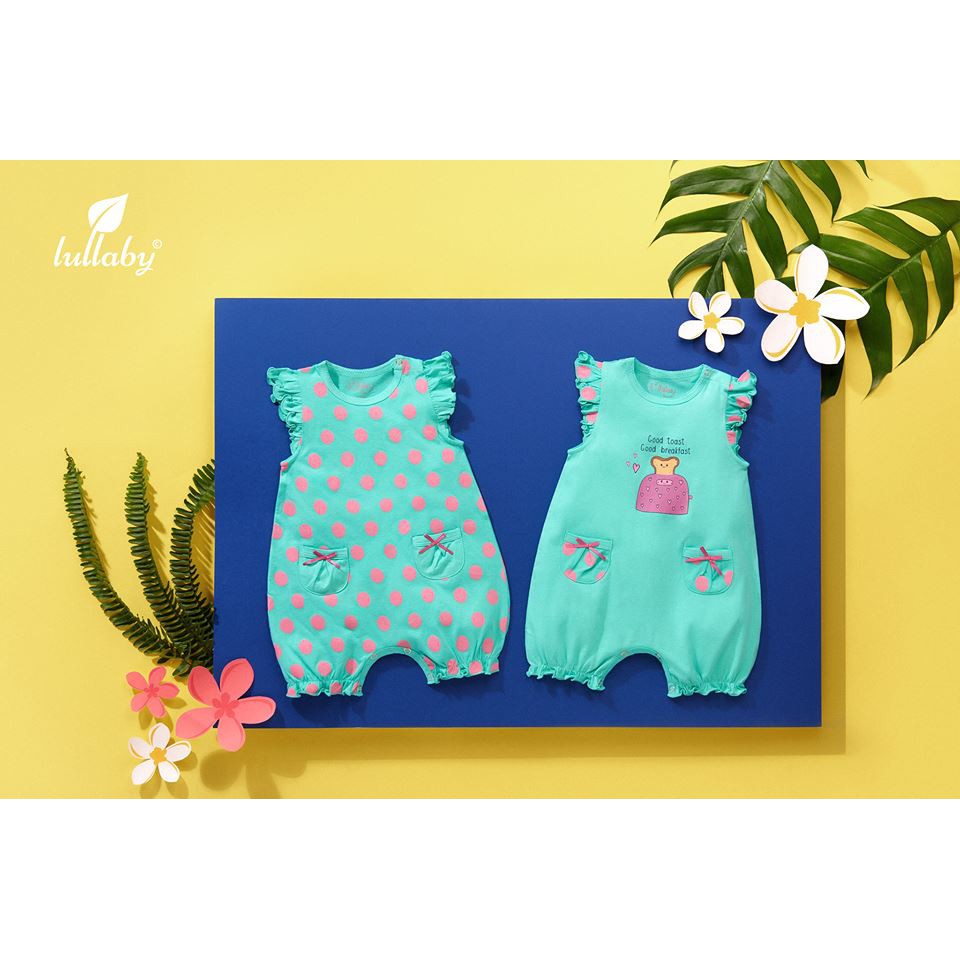 LULLABY Set 2 bộ romper cho bé trai/bé gái NH1415