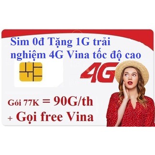 [Miễn phí tháng đầu] 90GB/tháng Sim 4G Vinaphone, Gọi Vinaphone miễn phí