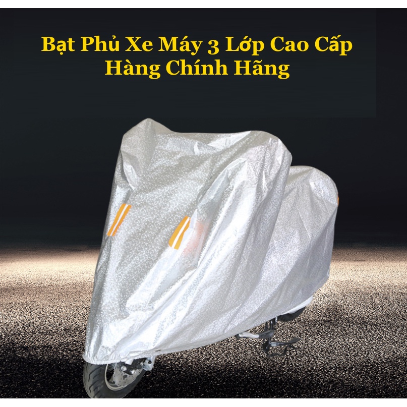 BẠT PHỦ XE MÁY CHẤT LIỆU TRÁNG NHÔM CHỐNG THẤM TUYỆT ĐỐI