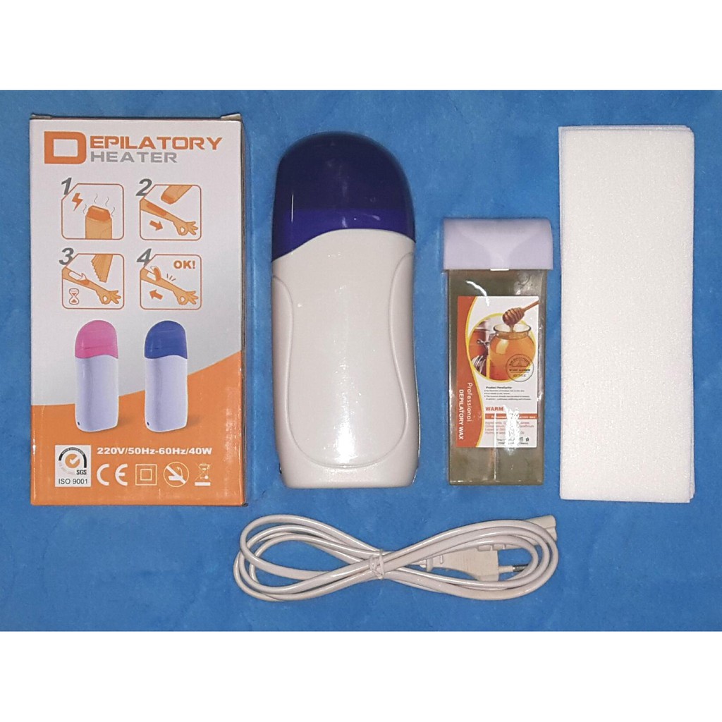 Bộ Máy Wax Lông Dùng Sáp (máy, sáp Ong, 120 giấy) – Đài Loan