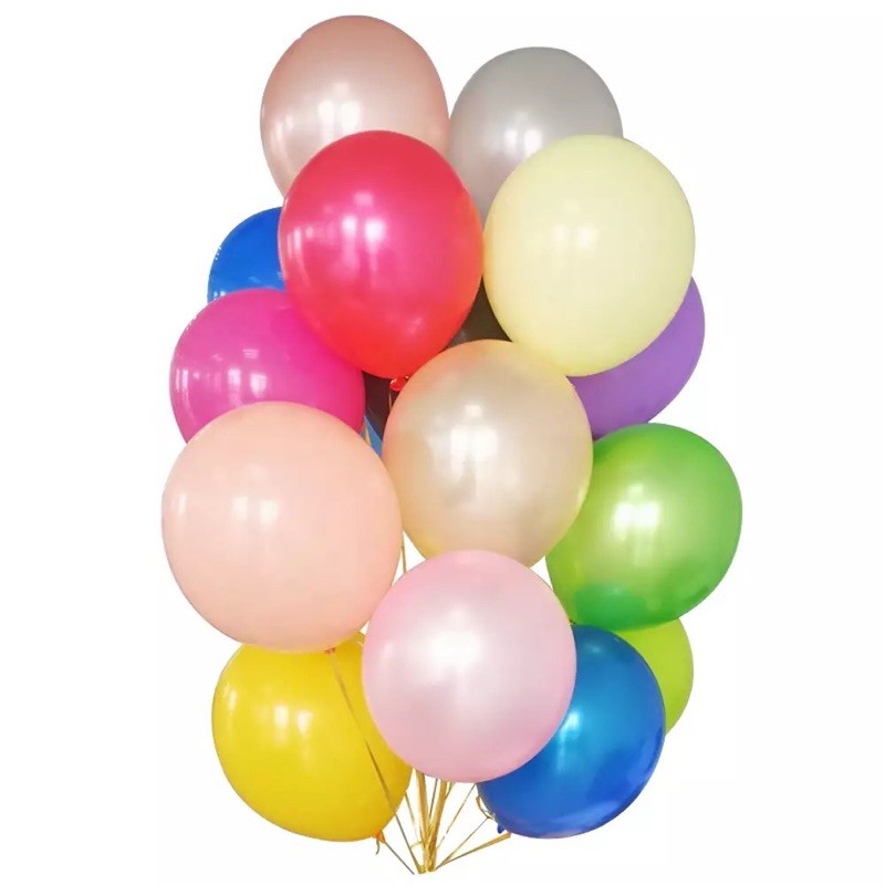[Siêu rẻ] Vỏ bóng bay cao su sinh nhật, thôi nôi bé trai, bé gái, trang trí sự kiện, tiệc, đám cưới giá 1k