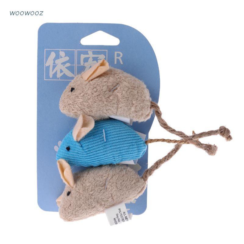 Set 3 Chuột Đồ Chơi Cho Mèo