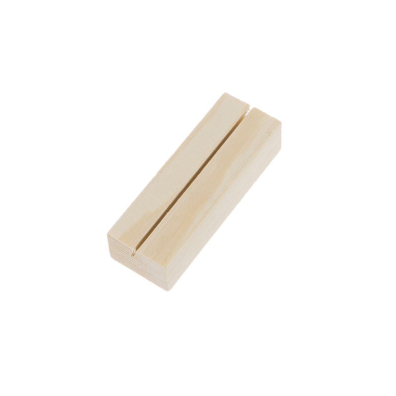 1 Giá Đỡ Kẹp Ảnh / Thẻ Ghi Chú Để Bàn Bằng Gỗ Tự Nhiên
