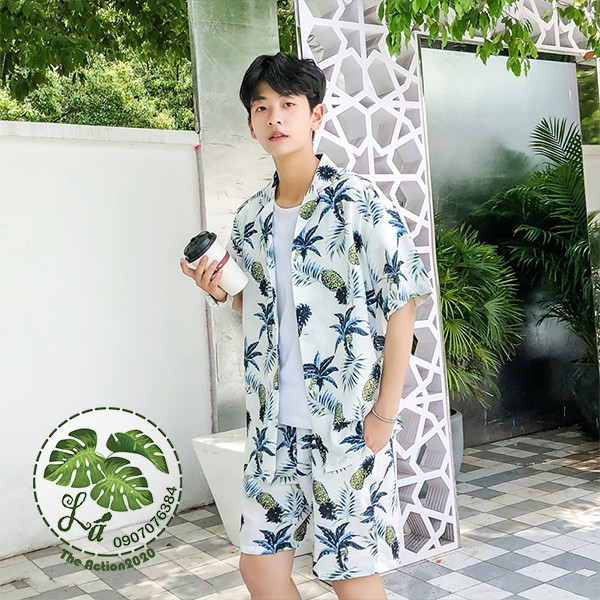 [GIÁ SỈ]  BỘ SƠ MI ĐI BIỂN - [THE ACTION]  - ( Quà Tặng)