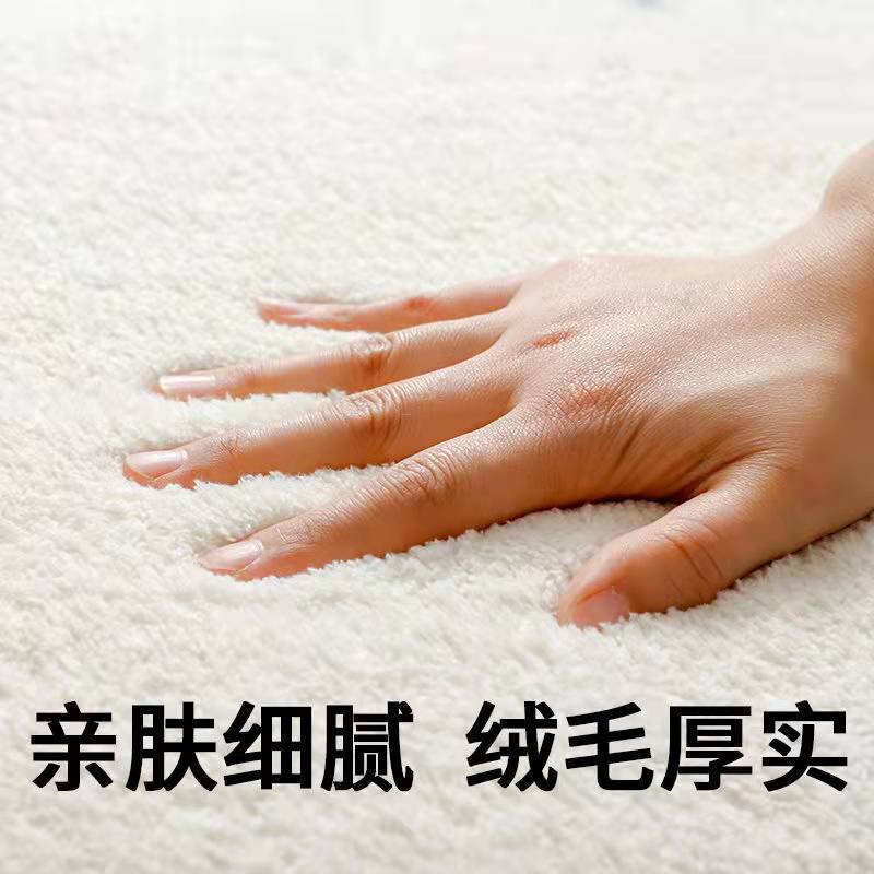 Thảm Lót Sàn Hình Tròn Bằng Vải Cashmere Dày Dặn Không Mùi Chống Rơi Họa Tiết Hoạt Hình Dễ Thương Cho Phòng Ngủ Của Bé