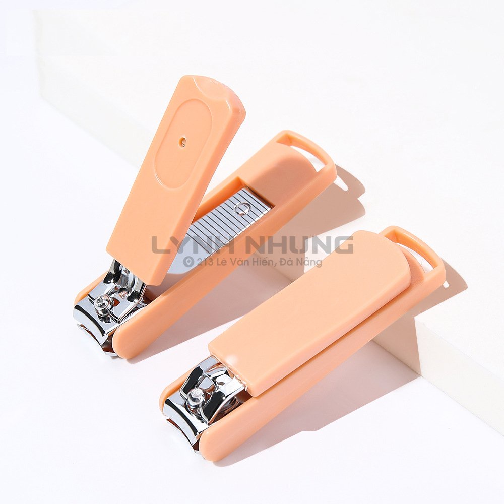 Bấm móng tay vỏ nhựa cam 3325