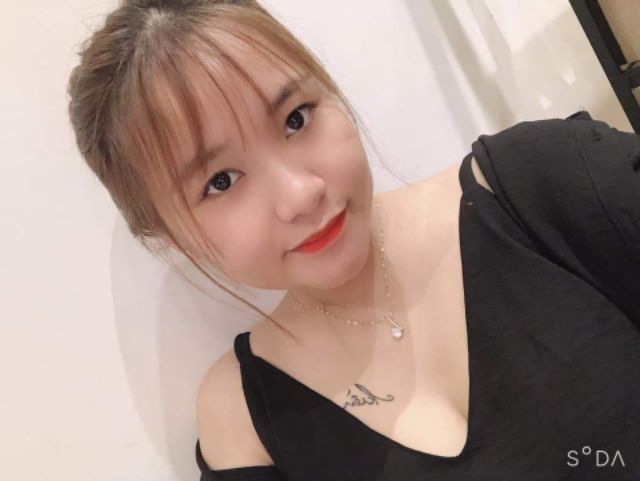 DÂY CHUYỀN LÁ ME MẶT ĐÁ VÀNG