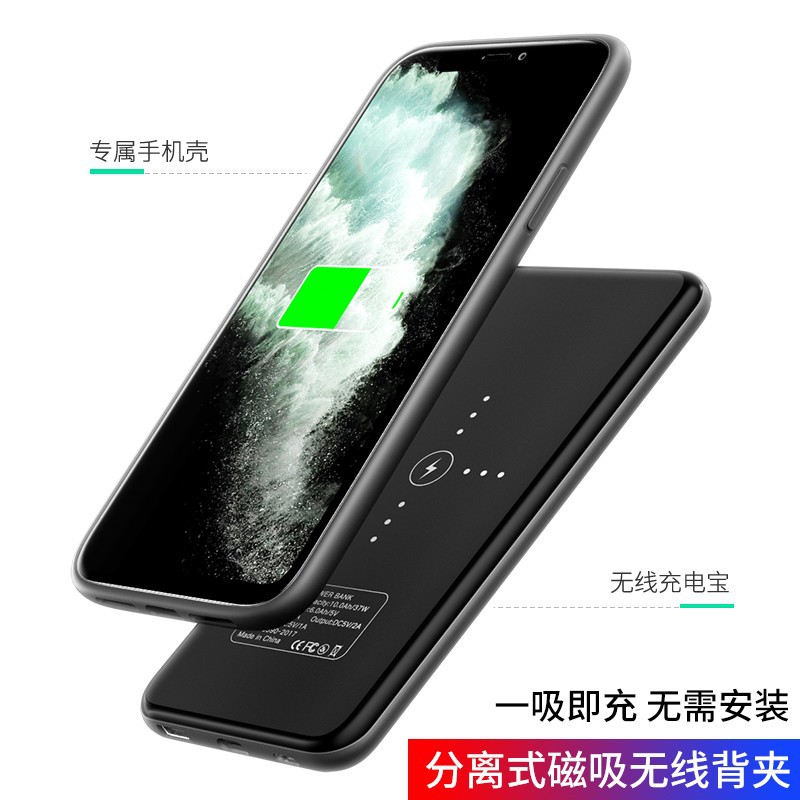 Ốp Điện Thoại nam Châm Kiêm Sạc Không Dây Cho iPhone 12 Pro Max Se 2020 10000 Mah Xs Max
