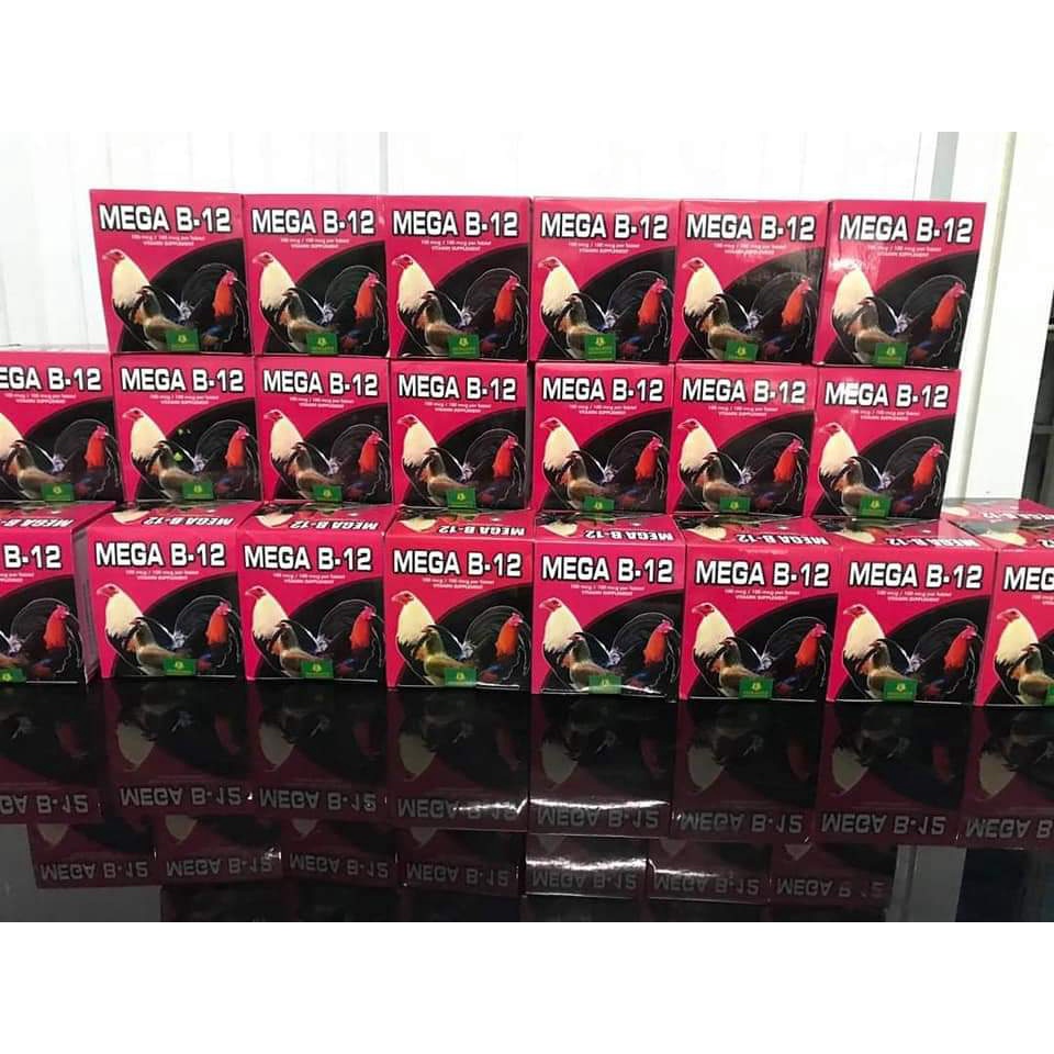 MEGA B12 HỘP 100 VIÊN - Tăng bo, tăng nước máu, tăng thể lực gà đá