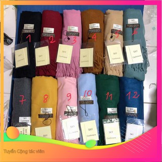 Khăn choàng Sky Cashmere hàng cao cấp loại 1 chất liệu dạ pha len DKQ