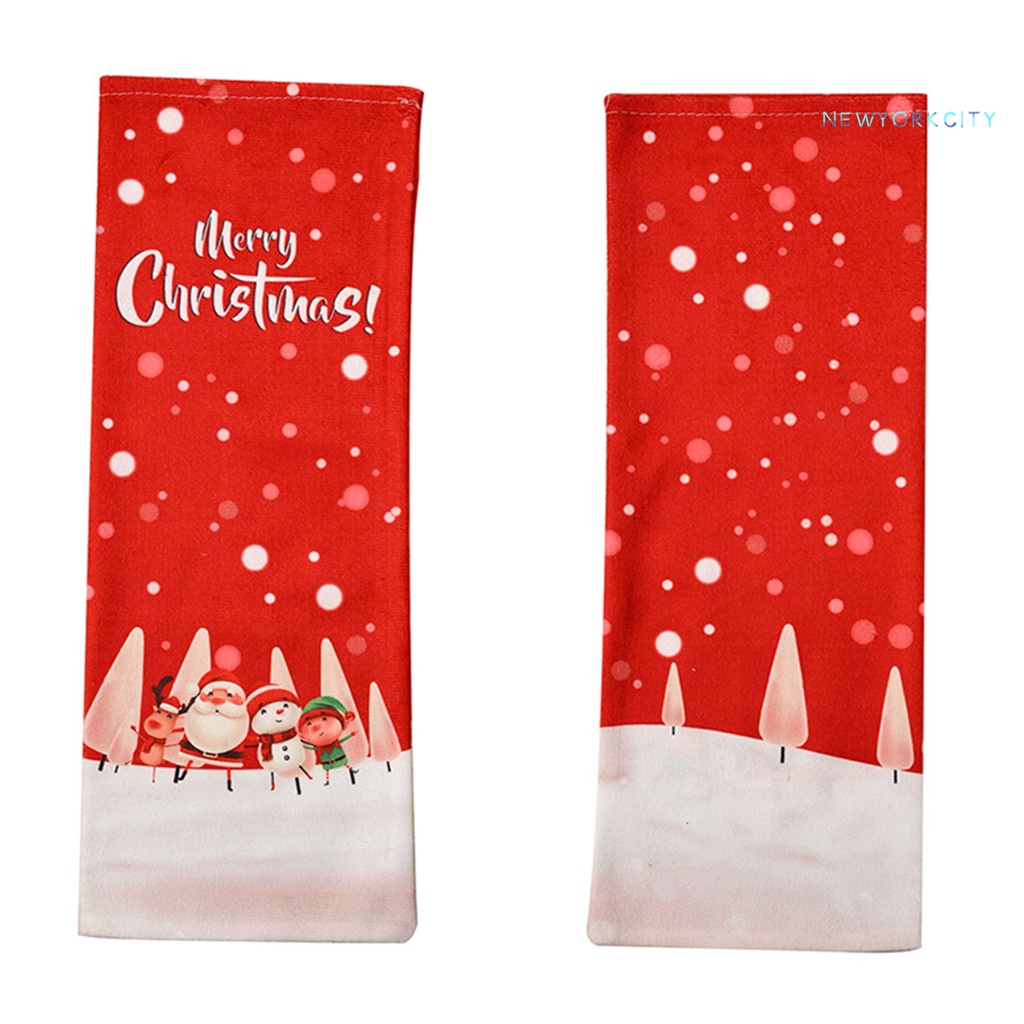 Ny-túi Bọc Chai Rượu Vang Bằng Vải Chống Rách Chủ Đề Giáng Sinh Màu Đỏ Rượu Vang