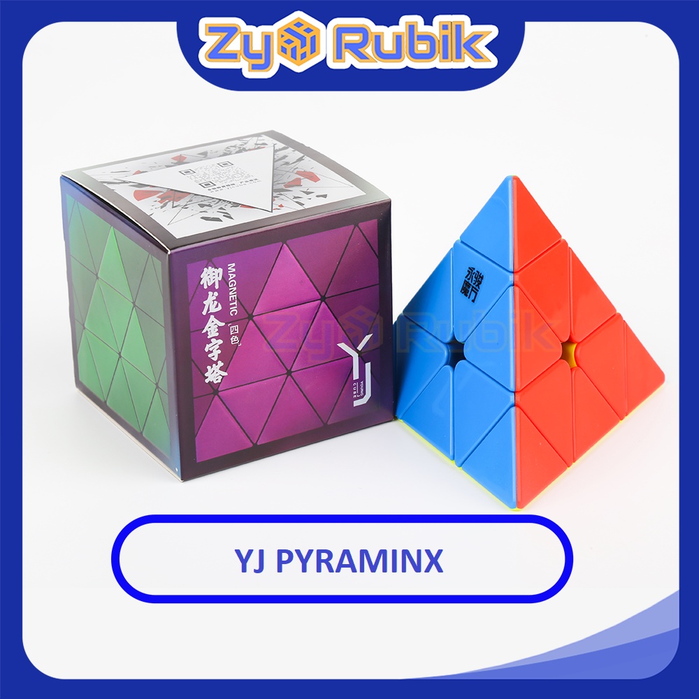 Rubik 3x3 YJ Pyraminx - Đồ Chơi Trí Tuệ Rubic Tam Giác 3 Tầng Stickerless Không Viền Có Nam Châm - Zyo Rubik