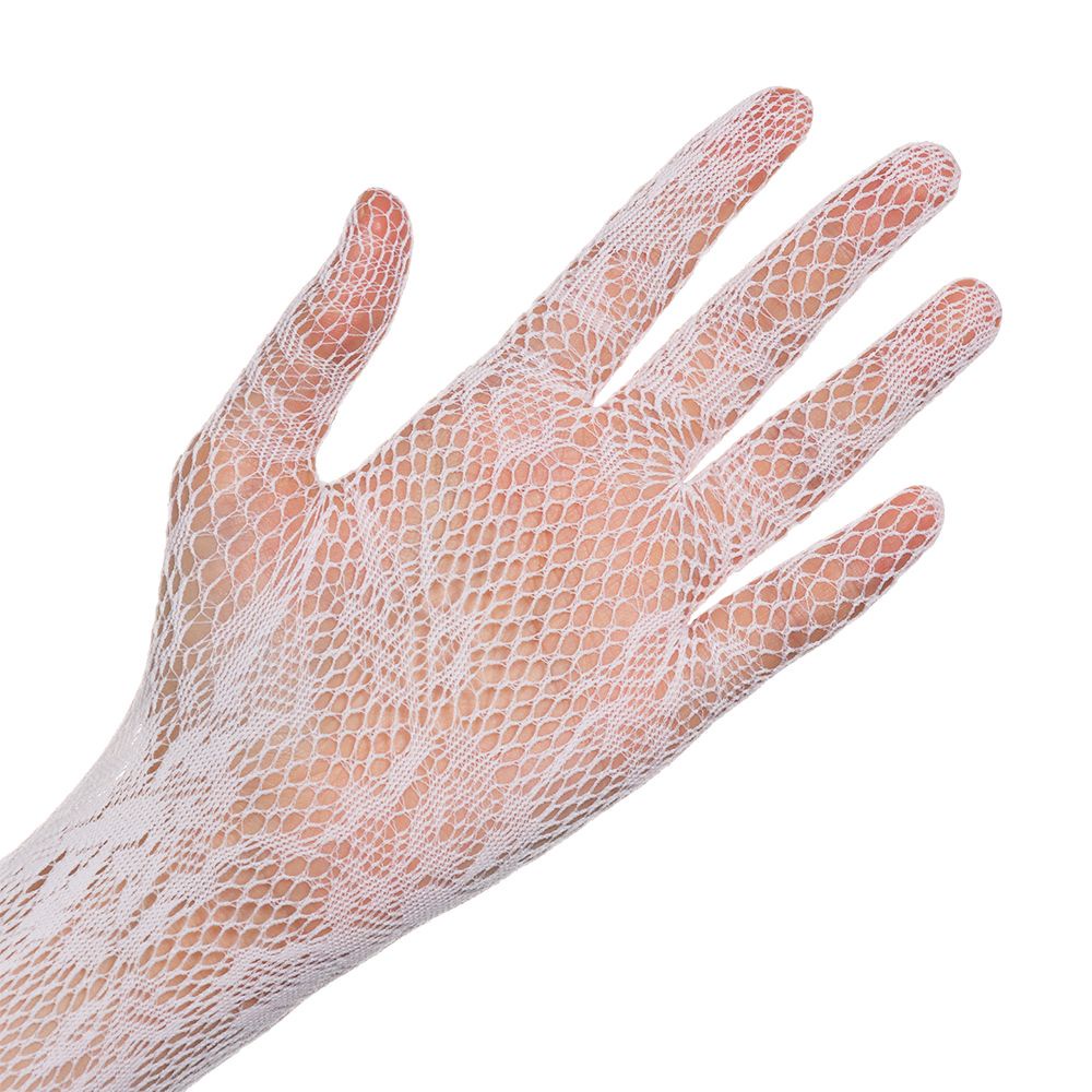 Đôi găng tay lưới ren hoa dài co giãn nhiều màu gothic punk sang trọng gợi cảm cho cô dâu tiệc giáng sinh Halloween