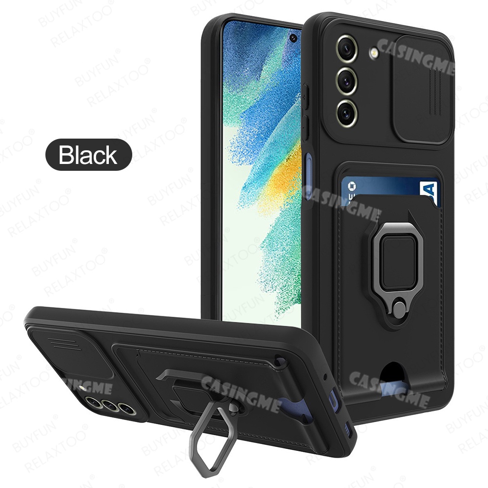 Ốp Điện Thoại Dạng Ví Có Nắp Trượt Chống Sốc S21Fe Cho Samsung Galaxy S21 fe Sumsung S 21FE 21 fe
