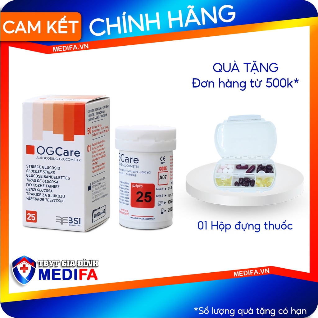 Combo que thử đường huyết OGCARE