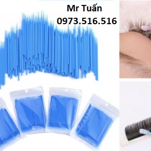 Tăm chải mi bịch 100 -50 cây, dụng cụ nối mi mr Tuấn.